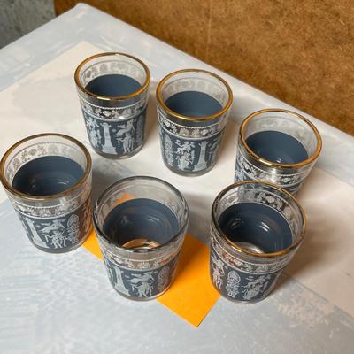 Greek style Jasperware Shot glasses