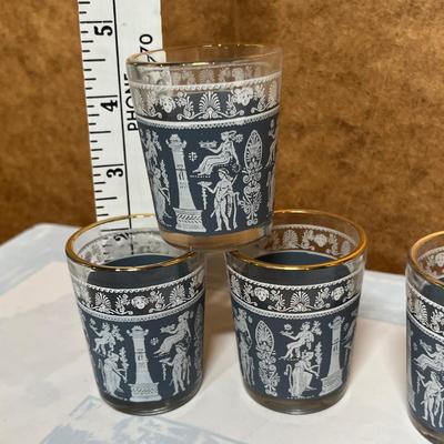 Greek style Jasperware Shot glasses