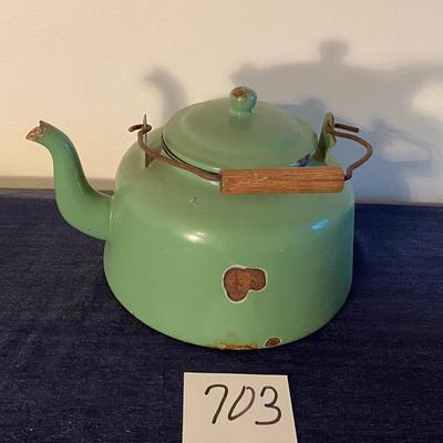 Vintage Emanuel Green Kettle
