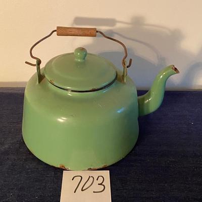 Vintage Emanuel Green Kettle