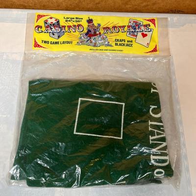 Vintage gambling table cloth