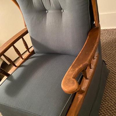 Vintage Blue Rocker Recliner