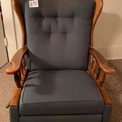 Vintage Blue Rocker Recliner