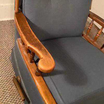 Vintage Blue Rocker Recliner