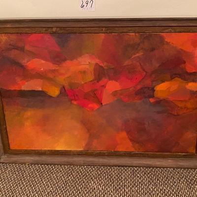 Vintage Art Work with Nice Frame