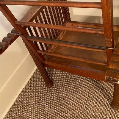 Vintage Oak Morris Recliner Chair