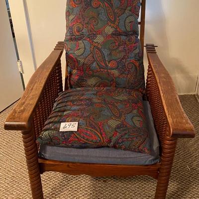 Vintage Oak Morris Recliner Chair