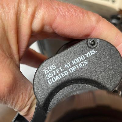 2 sets of binoculars