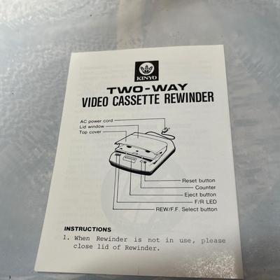 VHS rewinder