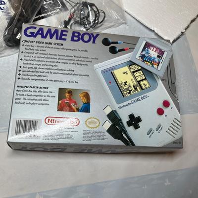 Game boy box & manuals