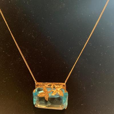 Necklace with Large Stone