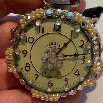 Ingraham Tower Pocket Watch