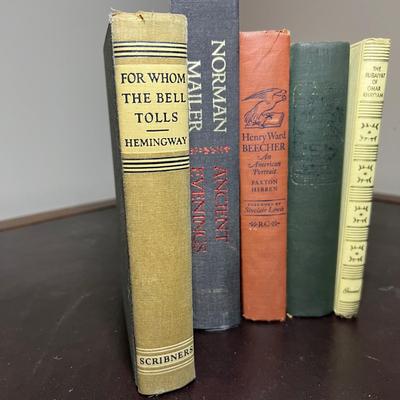 Hemmingway, Henry Ward Beecher & More Books Inc. Signed (D-RG)