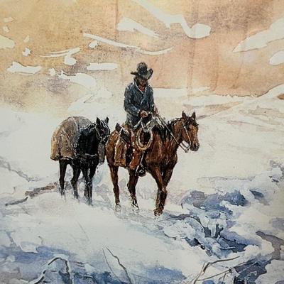 Large western print