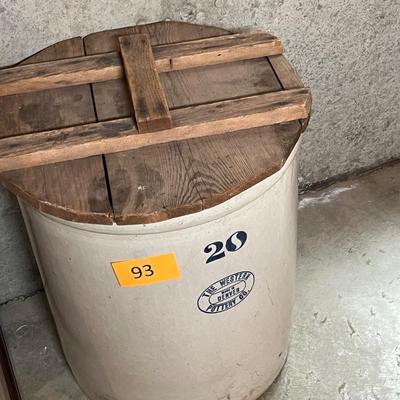 Western Pottery 20 Gal Crock