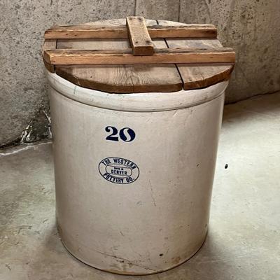 Western Pottery 20 Gal Crock