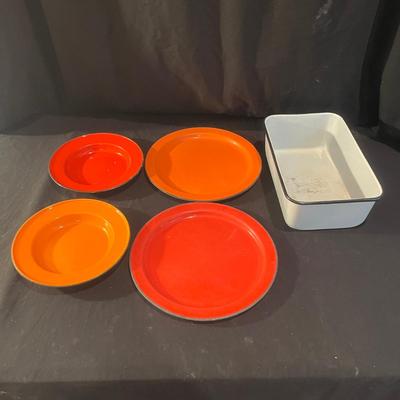 Enamel Pan, Plates & Bowls (K-MG)