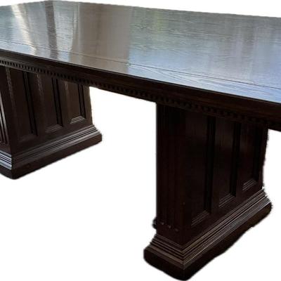 Lot# 014 Alex Stewart Design from Chatsworth CA Vintage Wooden Executive Conference Table