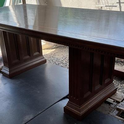 Lot# 014 Alex Stewart Design from Chatsworth CA Vintage Wooden Executive Conference Table