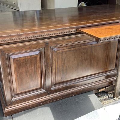 Lot# 015 Alex Stewart Design from Chatsworth CA Vintage Wooden Executive Desk