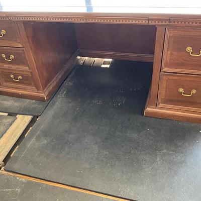 Lot# 015 Alex Stewart Design from Chatsworth CA Vintage Wooden Executive Desk