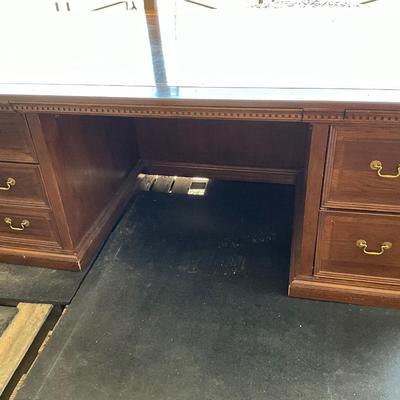 Lot# 015 Alex Stewart Design from Chatsworth CA Vintage Wooden Executive Desk