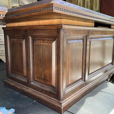 Lot# 015 Alex Stewart Design from Chatsworth CA Vintage Wooden Executive Desk