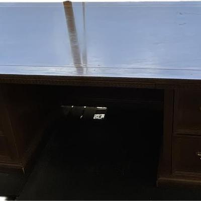 Lot# 015 Alex Stewart Design from Chatsworth CA Vintage Wooden Executive Desk