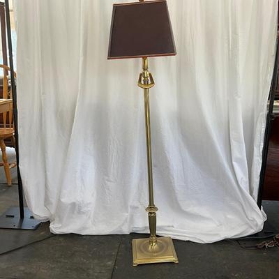 Lot# 019 Brass Floor Lamp