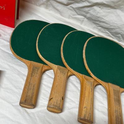 Lot of drinking items & table tennis