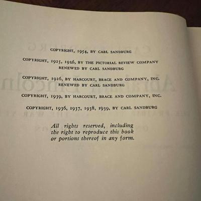 Abraham Lincoln By Carl Sandberg & More (D-RG)