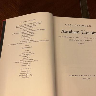 Abraham Lincoln By Carl Sandberg & More (D-RG)