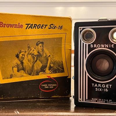 Vintage Cameras- Kodak Brownie Target Six-16 and Baby Brownie Special