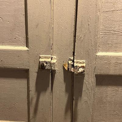 Antique Wood Cabinet (basement)