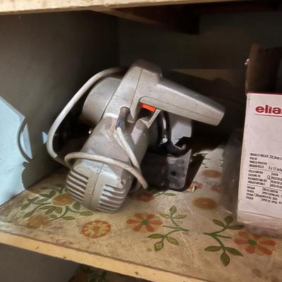 Misc Tools, Tiles, Tile Cutter, and Electrical Wiring Components (basement)