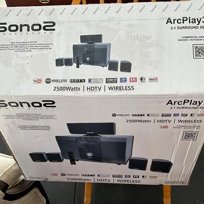 Lot# 042 Sono 2 Arc Play 3 Smart Sound 5.5Surround Set NIB
