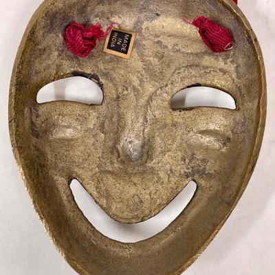 Heavy Brass Decor - wall hangings - Tragedy & Comedy Masks