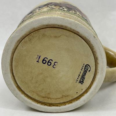 Vintage 80's Budweiser Champion Clydesdales Holiday Stein Rare