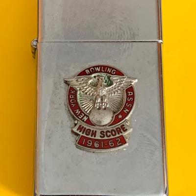 1960s New York Bowling Assoc Zippo Lighter