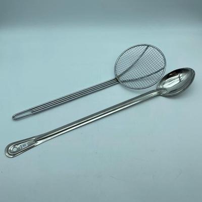 18” strainer & 21 1/4” spoon