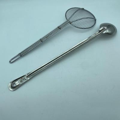 18” strainer & 21 1/4” spoon