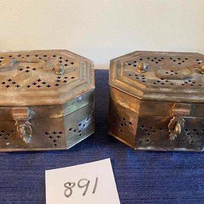 Brass Cricket Boxes