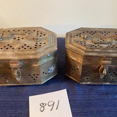 Brass Cricket Boxes