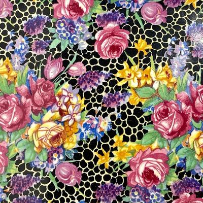 Vintage Royal Winton Hazel Chintz black background