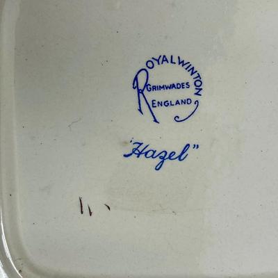 Vintage Royal Winton Hazel Chintz black background