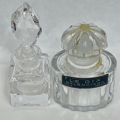 2 Vintage Perfume Bottles - Balenciaga Le Dix & other