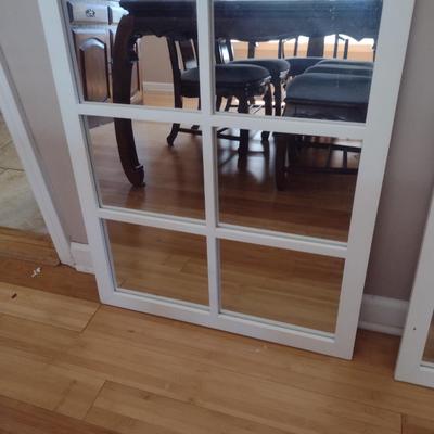Pair of Composite Framed Wall Mirrors- Approx 30 1/2" x 24 1/2"