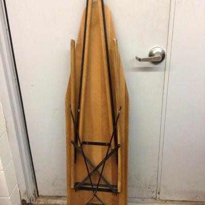 Wood Ironing Board With Cast Iron Stand