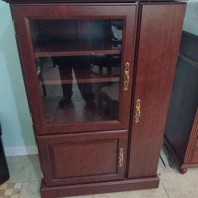 Laminate Wood Finish Storage Cabinet (Choice B- Right)