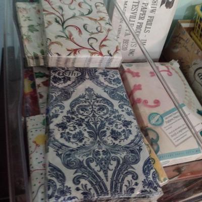 Collection of Decorative Napkins and Party Goods